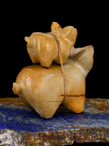 Travertine Pig Family Zuni Fetish