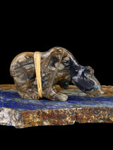 Picasso Marble Bear Family Zuni Fetish