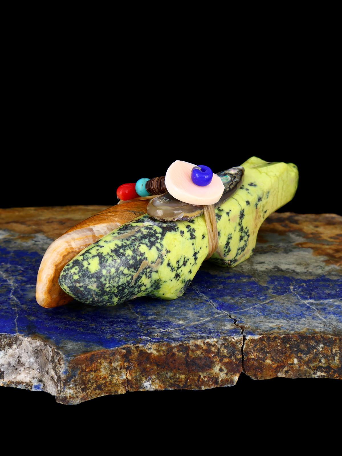 Serpentine Wolf Bundle Zuni Fetish