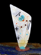 Mother of Pearl Double Maiden Zuni Fetish