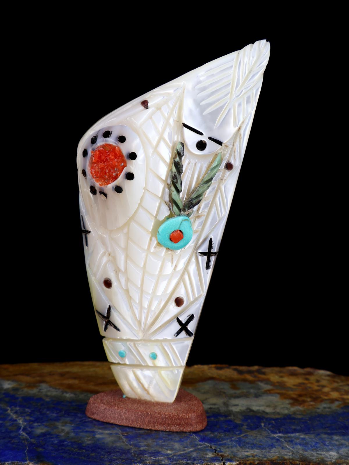 Mother of Pearl Double Maiden Zuni Fetish