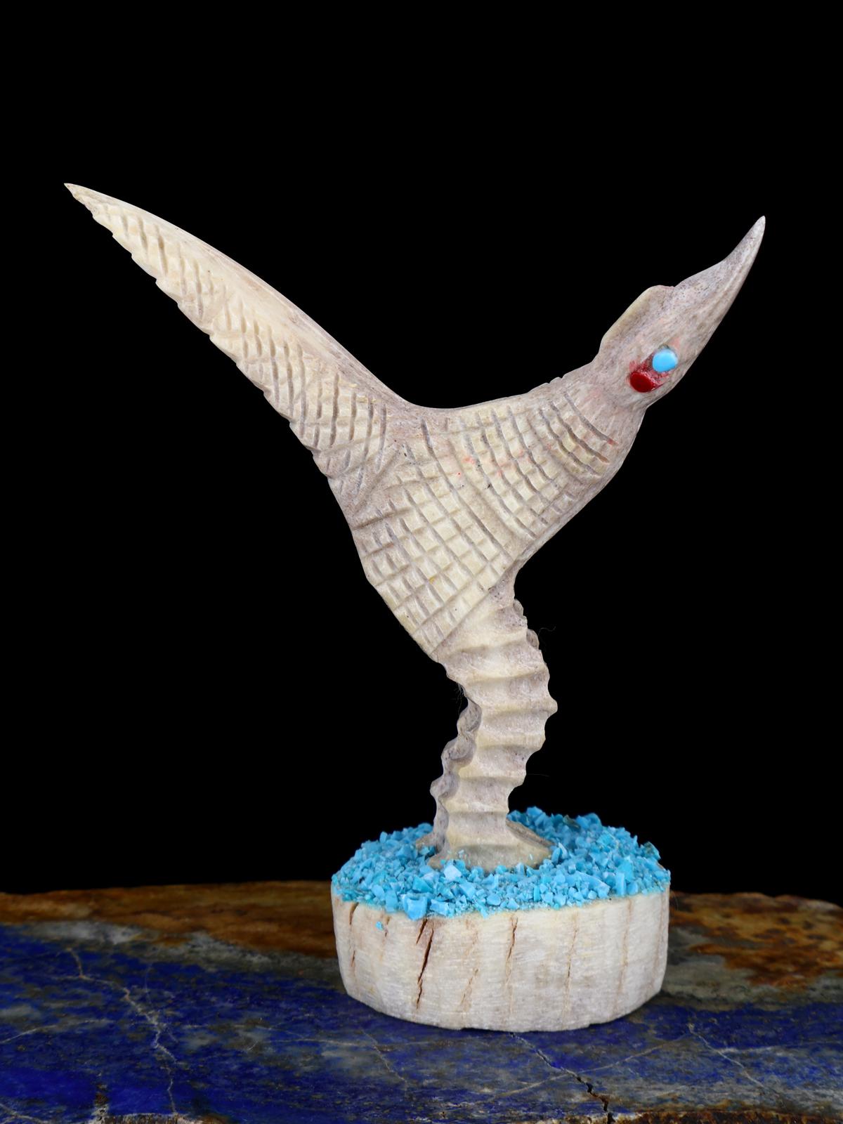 Antler Bird Zuni Fetish Carving - PuebloDirect.com