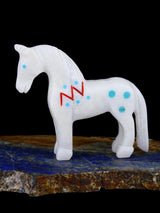 White Marble Horse Zuni Fetish
