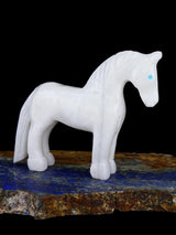 White Marble Horse Zuni Fetish
