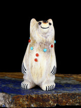Antler Bear Zuni Fetish Carving
