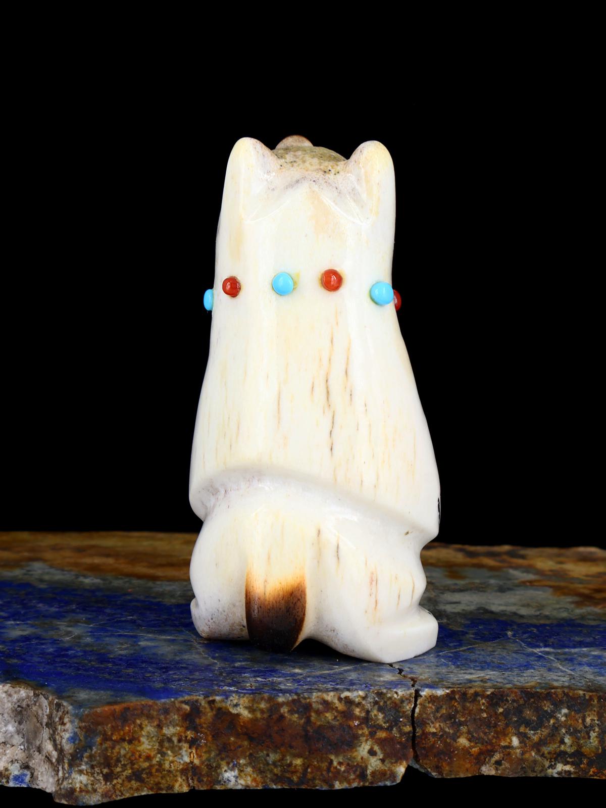 Antler Bear Zuni Fetish Carving