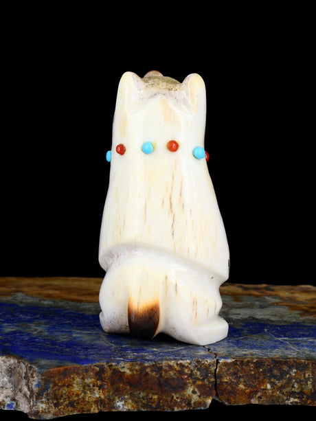 Antler Bear Zuni Fetish Carving