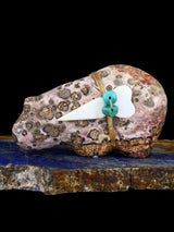 Leopard Skin Jasper Mountain Lion Zuni Fetish