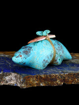 Chrysocolla Badger Zuni Fetish