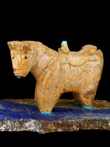 Travertine Horse Zuni Fetish