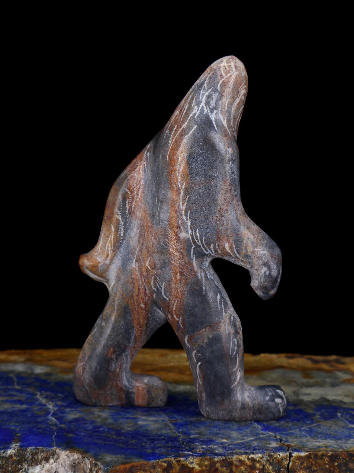 Picasso Marble Bigfoot Zuni Fetish