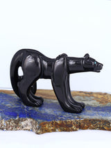 Black Marble Mountain Lion Zuni Fetish
