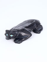 Black Marble Badger Zuni Fetish - PuebloDirect.com