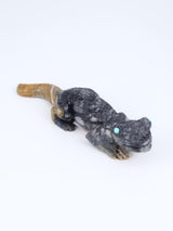 Picasso Marble Lizard Zuni Fetish - PuebloDirect.com