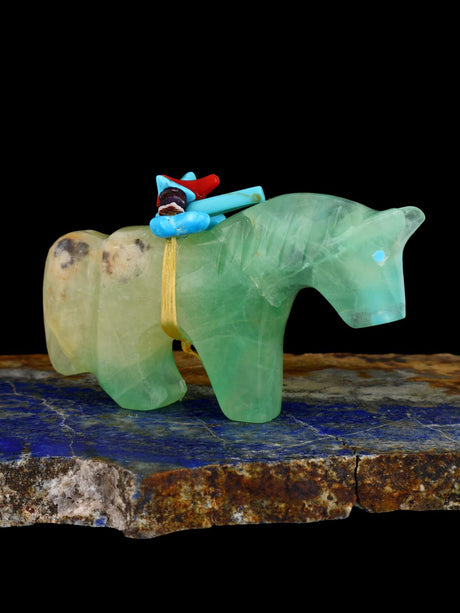 Fluorite Horse Zuni Fetish