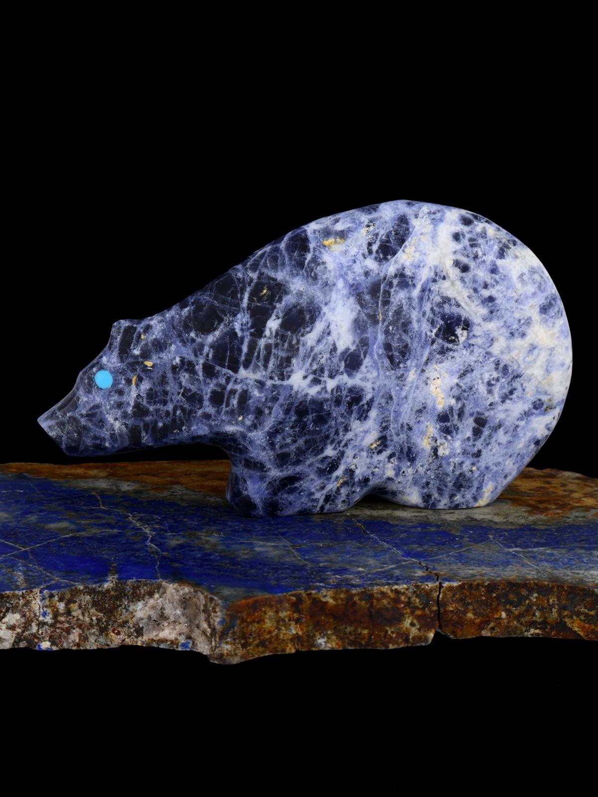 Sodalite Bear Zuni Fetish - PuebloDirect.com
