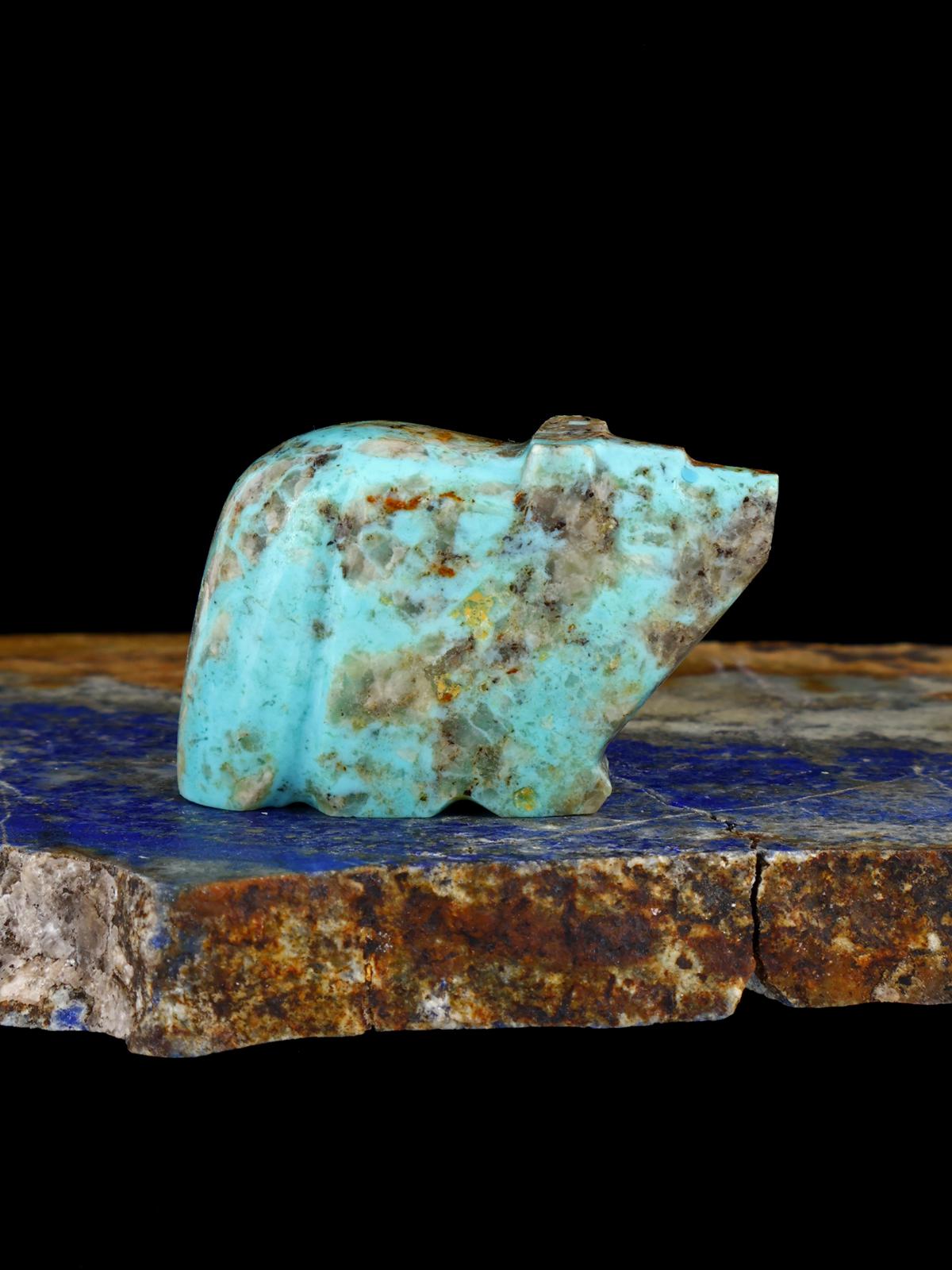 Turquoise Wolf Zuni Fetish - PuebloDirect.com