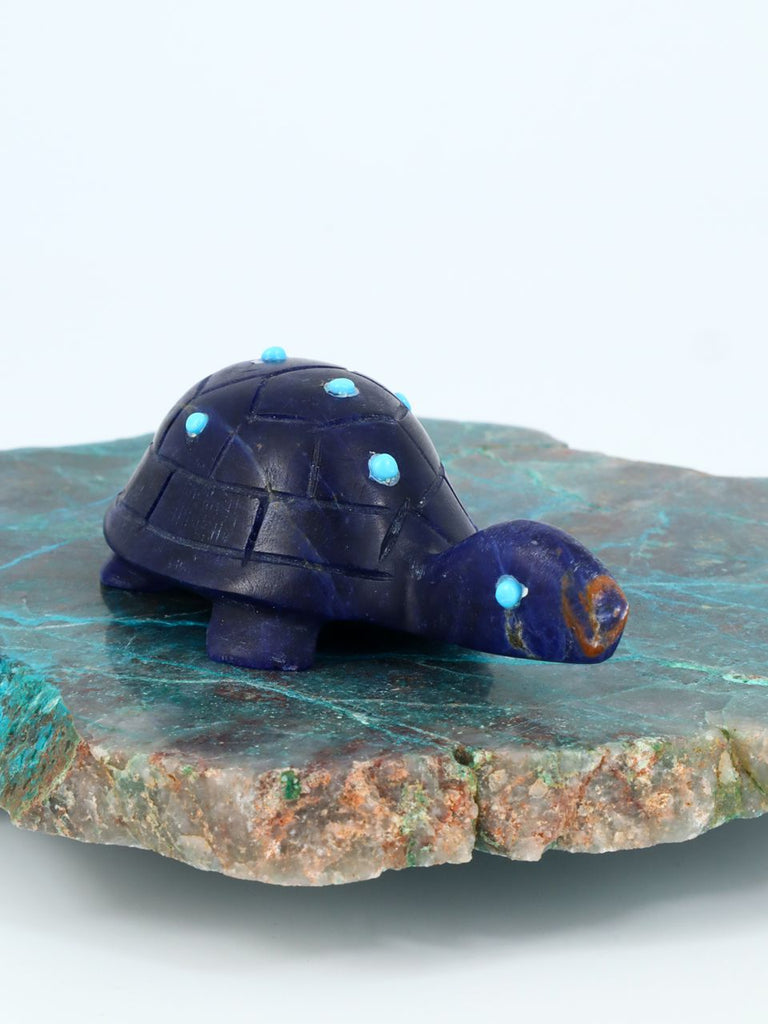 Sodalite Turtle Zuni Fetish - PuebloDirect.com