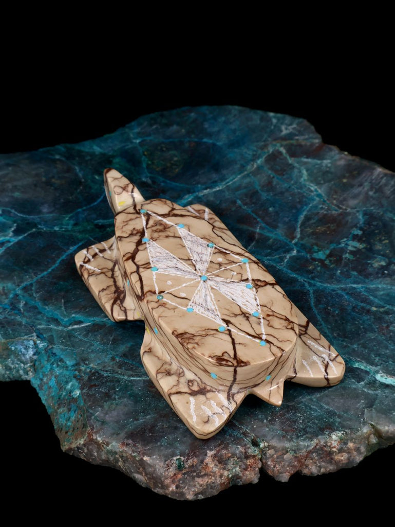 Marble Turtle Zuni Fetish - PuebloDirect.com