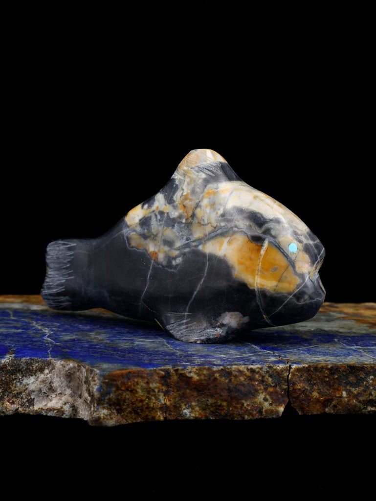 Egyptian Marble Fish Zuni Fetish - PuebloDirect.com