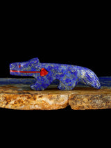 Lapis Wolf Zuni Fetish