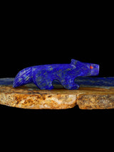 Lapis Wolf Zuni Fetish