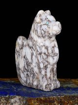 Marble Dog Zuni Fetish