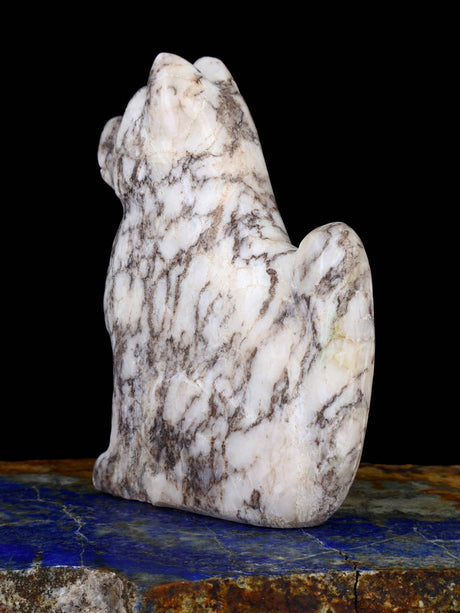 Marble Dog Zuni Fetish