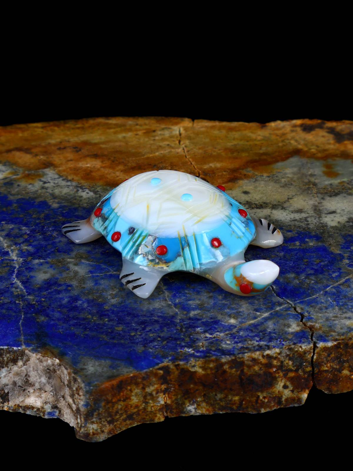 Mother of Pearl Turtle Zuni Fetish