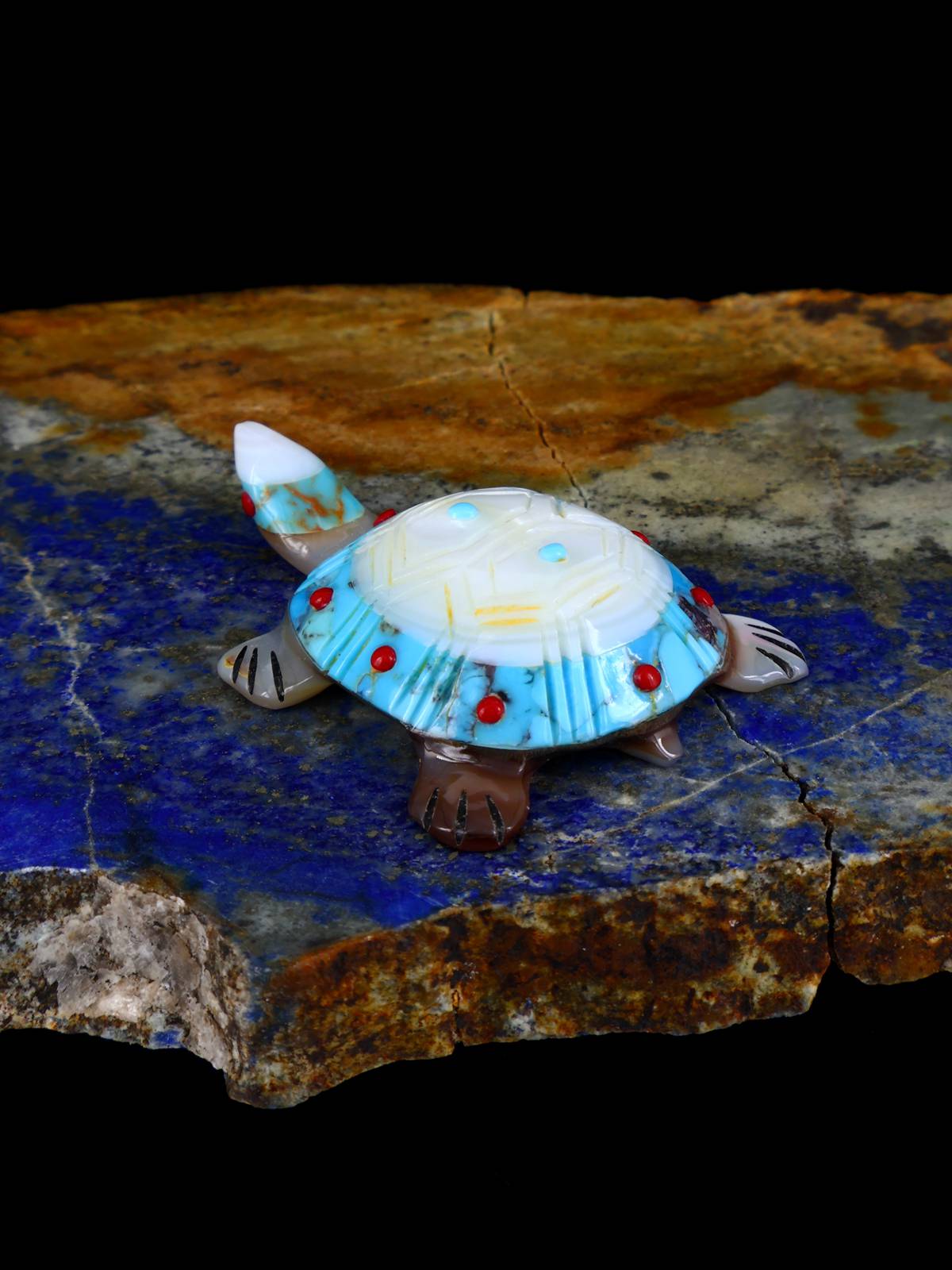 Mother of Pearl Turtle Zuni Fetish