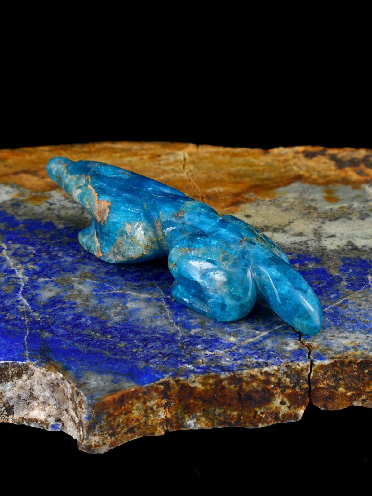 Chrysocolla Mole Zuni Fetish