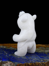 White Marble Bear Zuni Fetish