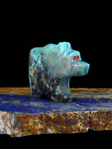 Turquoise Bear Zuni Fetish