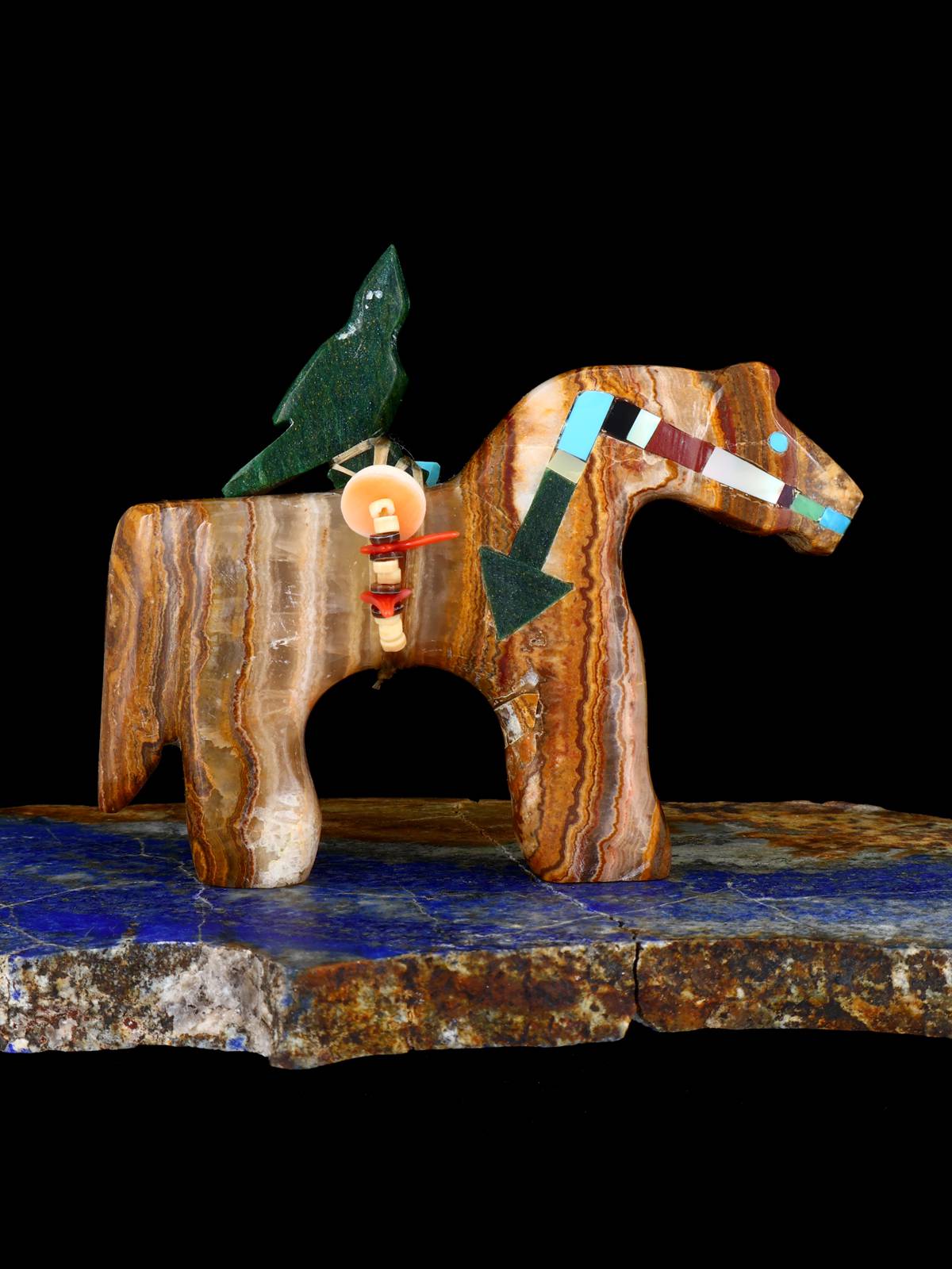 Onyx Horse Zuni Fetish