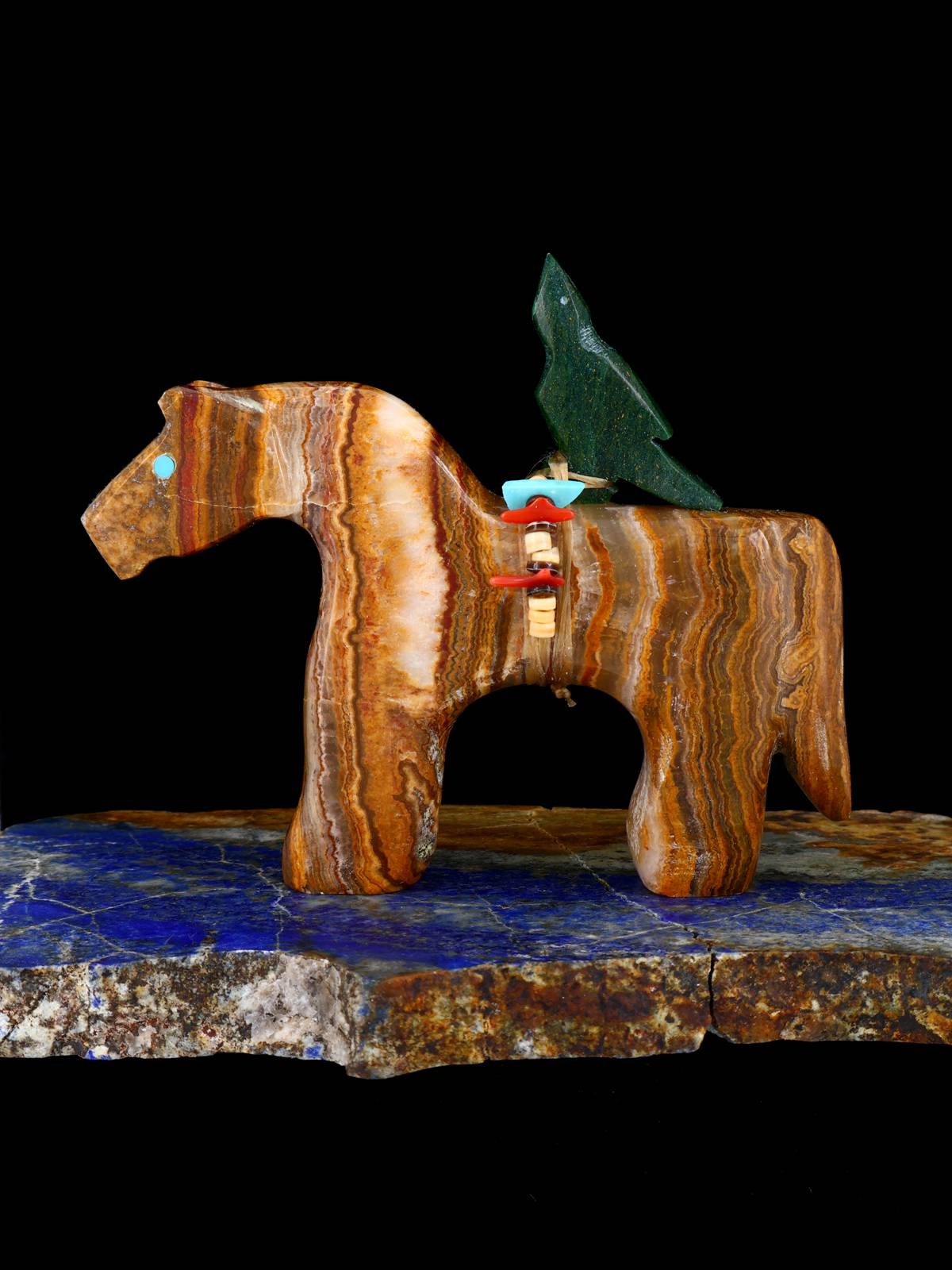 Onyx Horse Zuni Fetish