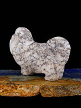 Marble Dog Zuni Fetish