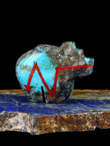 Turquoise Bear Zuni Fetish