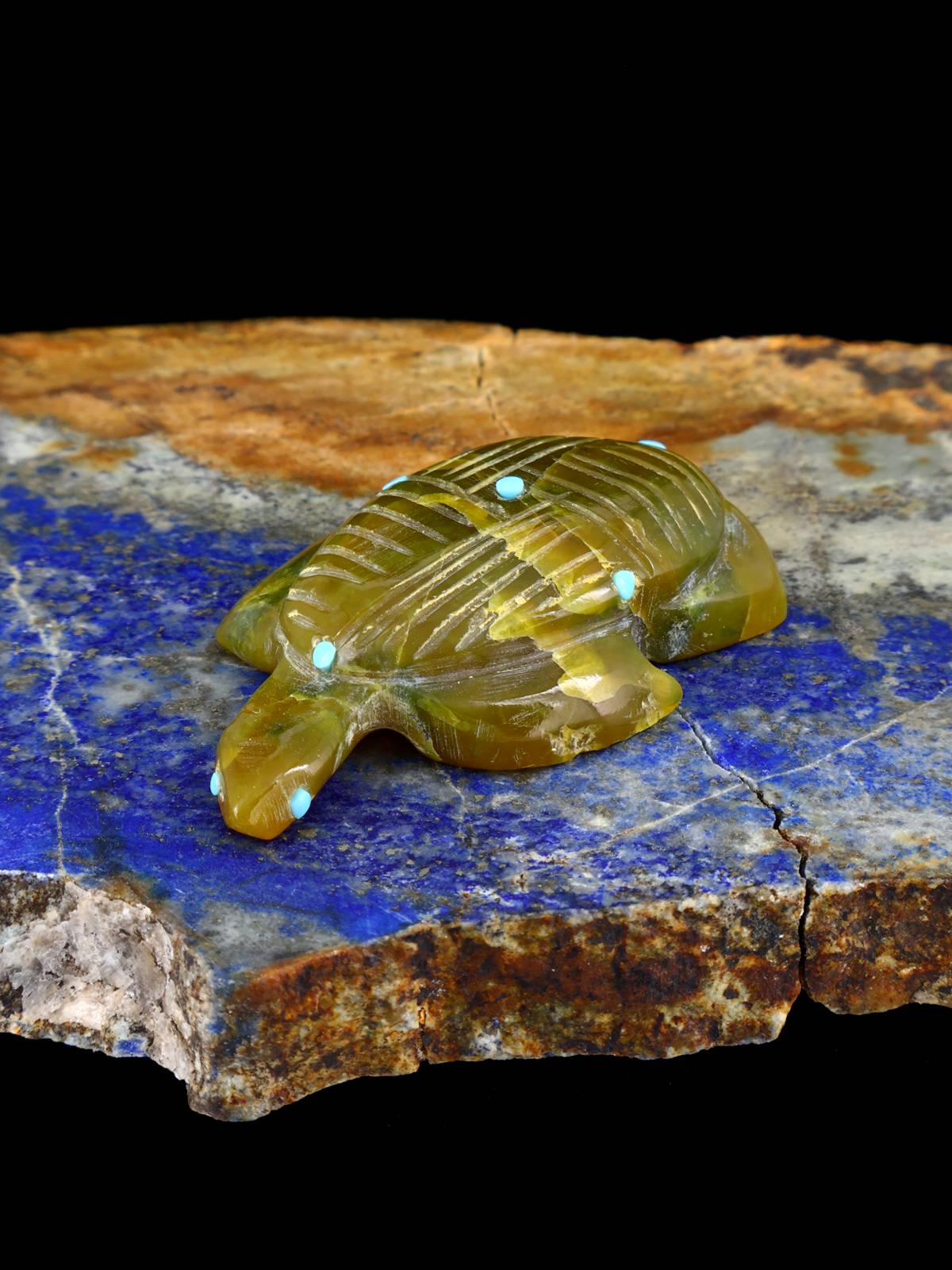 Serpentine Turtle Zuni Fetish