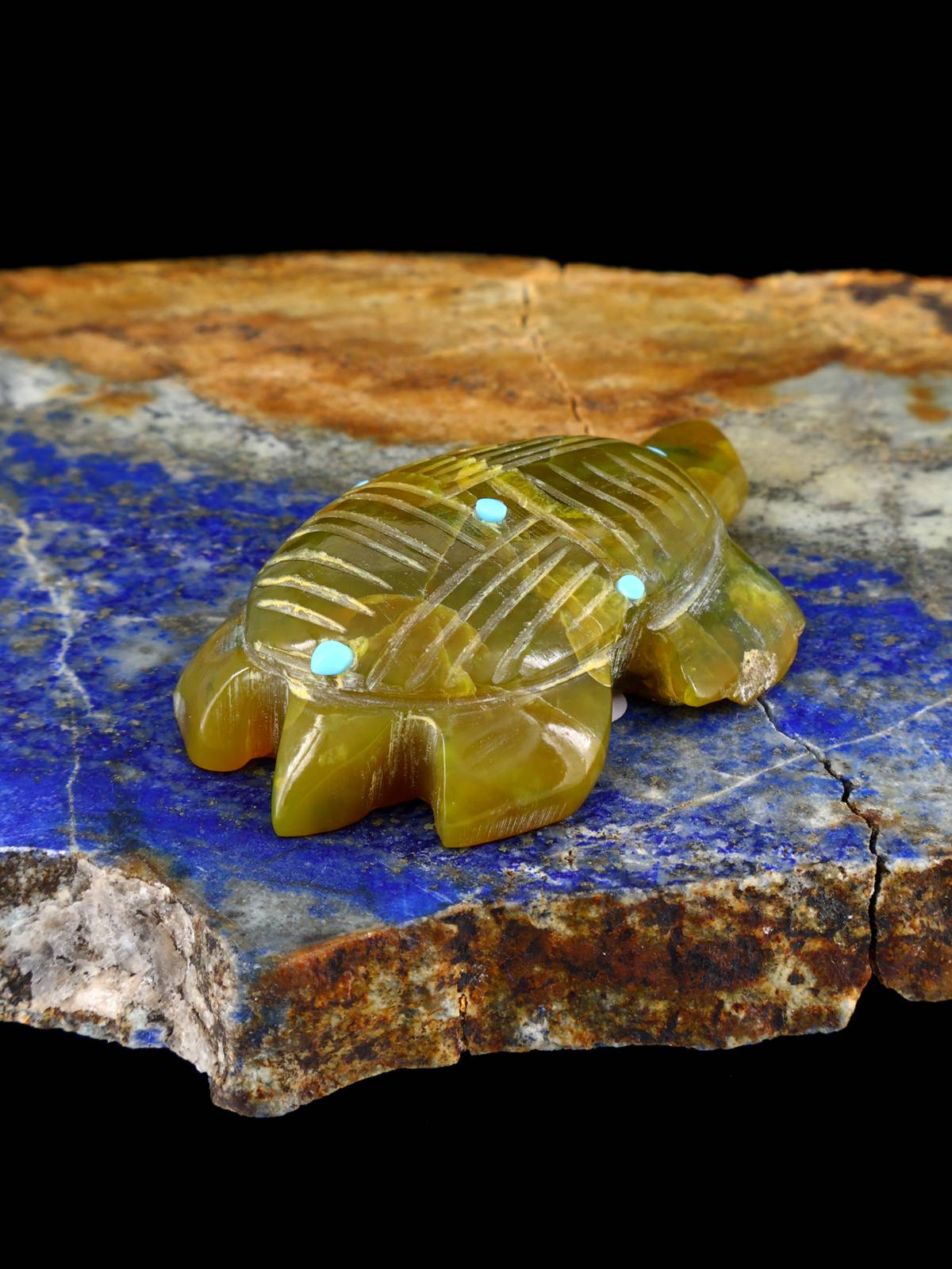 Serpentine Turtle Zuni Fetish
