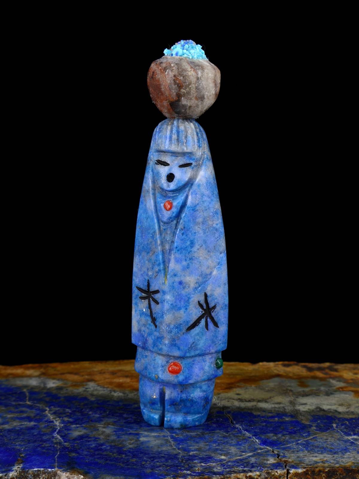 Denim Lapis Maiden Zuni Fetish