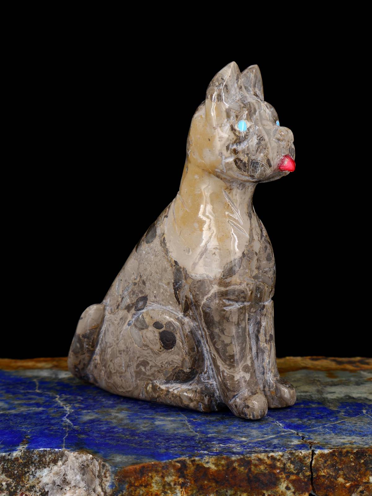 Serpentine Dog Zuni Fetish