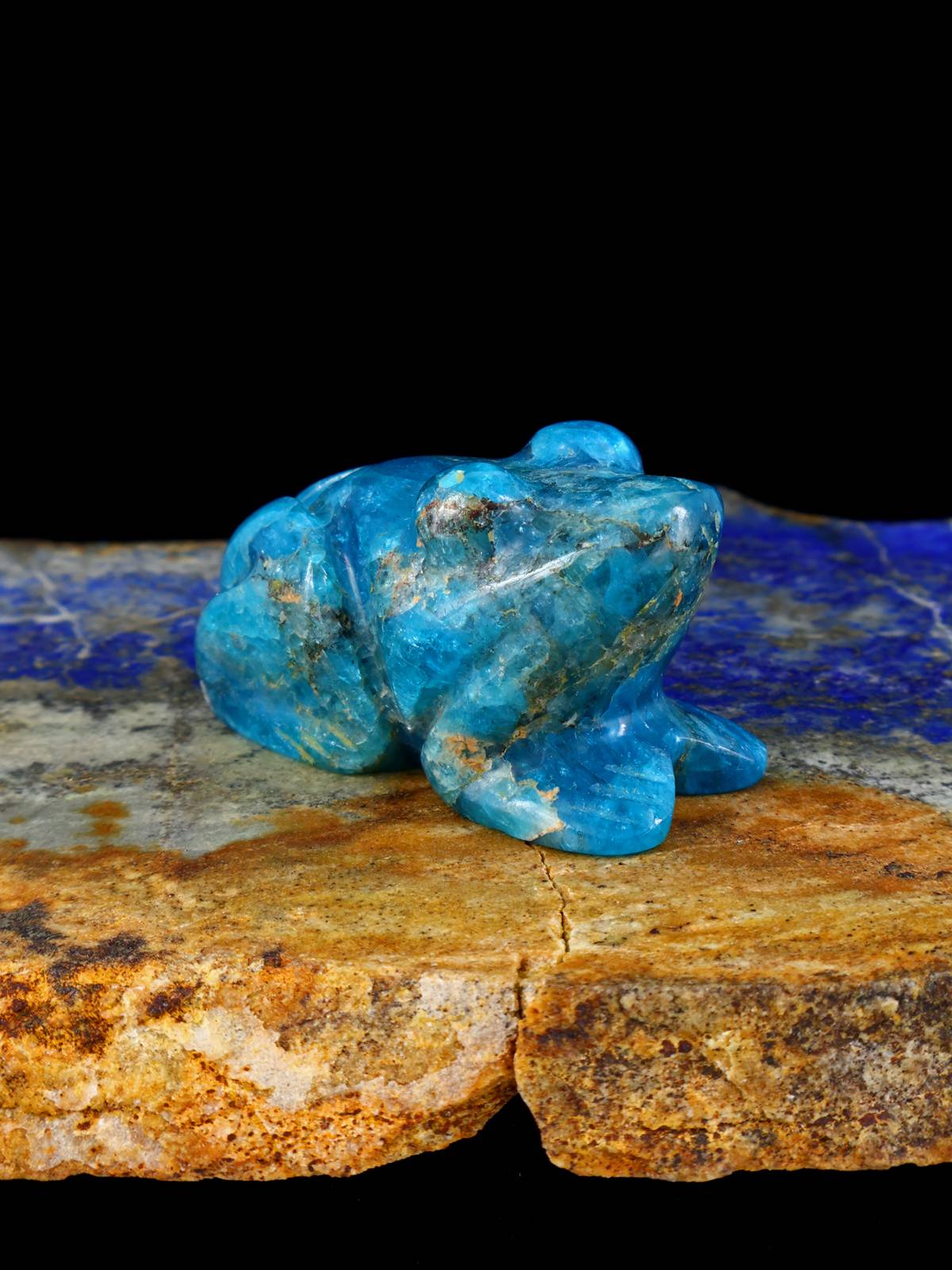 Chrysocolla Frog Zuni Fetish