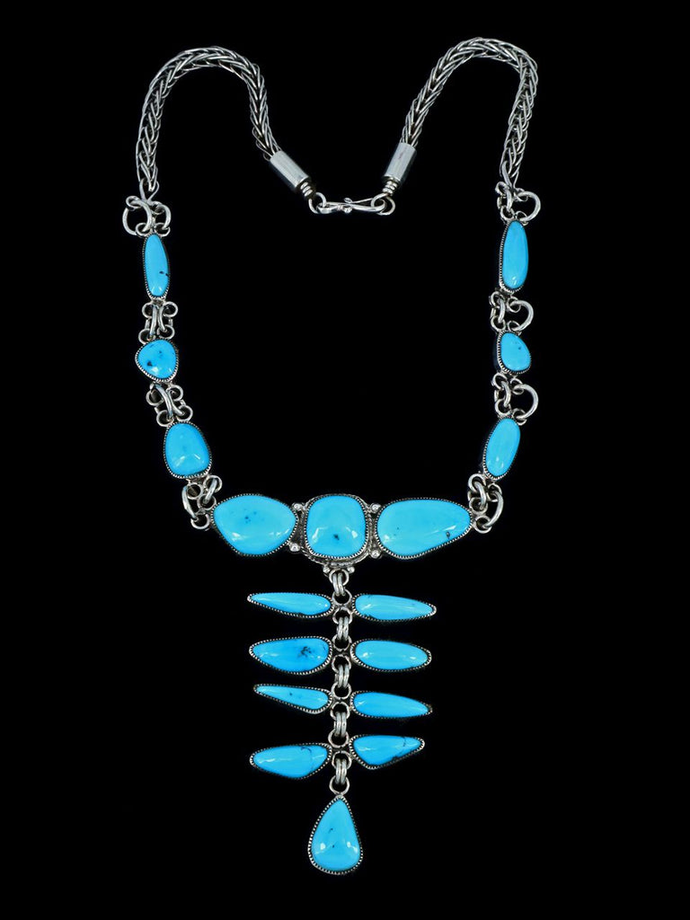 Native American Natural Sleeping Beauty Turquoise Necklace - PuebloDirect.com