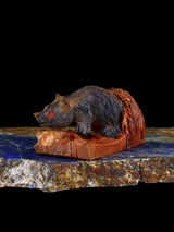Picasso Marble Bear Zuni Fetish - PuebloDirect.com