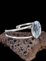 Native American Zuni Pueblo Inlay Bird Bracelet - PuebloDirect.com
