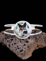 Native American Zuni Pueblo Inlay Bird Bracelet - PuebloDirect.com