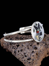 Native American Zuni Pueblo Inlay Bird Bracelet - PuebloDirect.com
