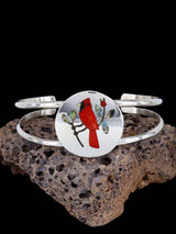 Native American Zuni Pueblo Inlay Bird Bracelet - PuebloDirect.com