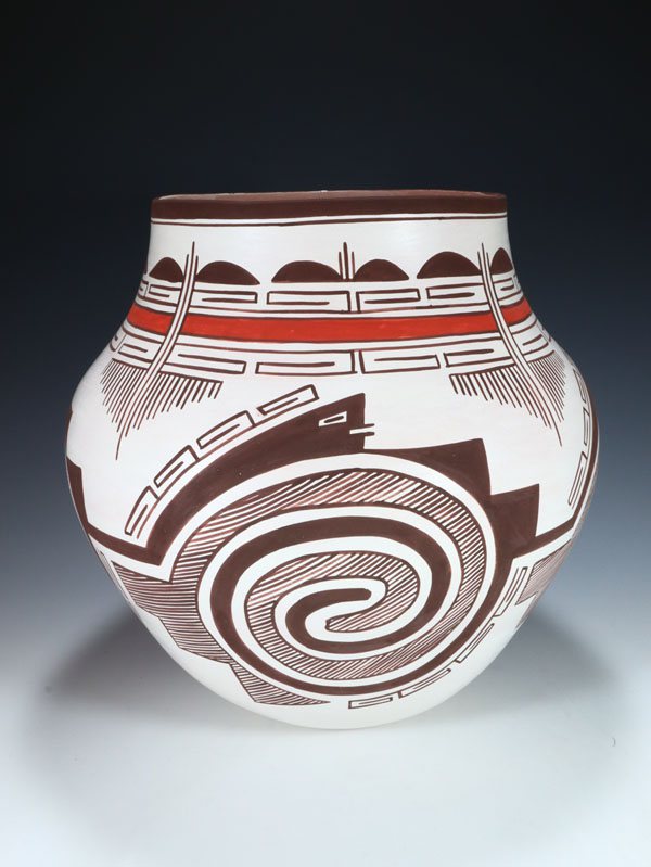 Laguna Pueblo Hand Coiled Pottery Olla - PuebloDirect.com