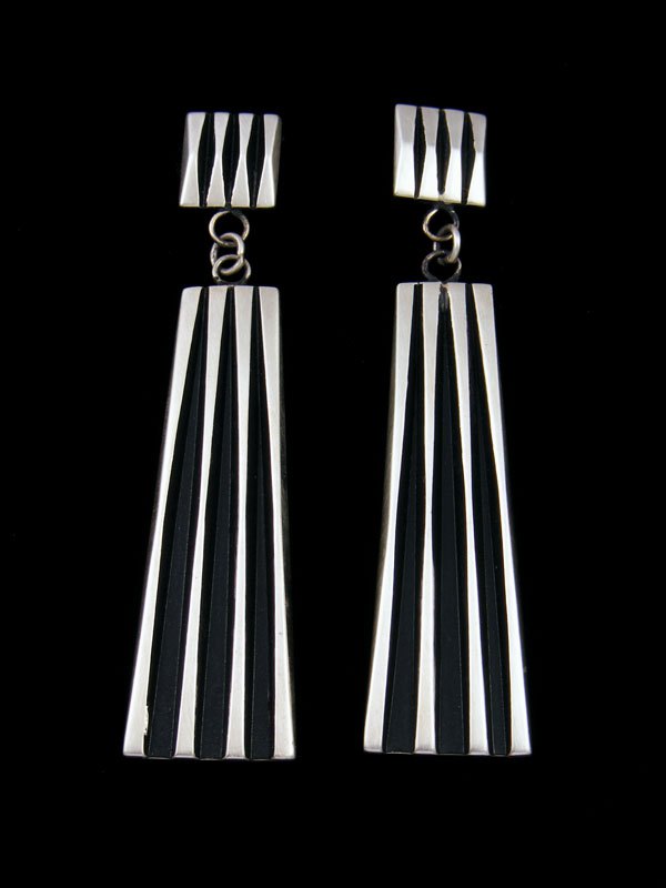 Native American Jewelry Sterling Silver Post Earrings - PuebloDirect.com